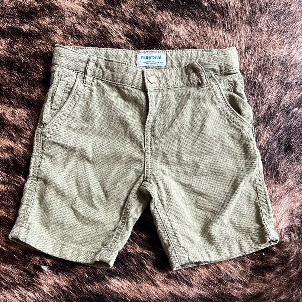 Mayoral Olive Green boy shorts